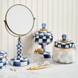 ВАЗОЧКА ДЛЯ МЕЛОЧЕЙ С КРЫШКОЙ royal check 89398-240